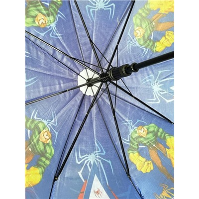 Зонт-трость для мальчика с мультгероями полуавтомат Арт 1004/4