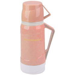 Термос BACKMAN BM-0903-01 обьем 1,0л стекло 2 чашки в комплекте (12) оптом