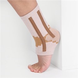 AS-E02 Бандаж компрессионный на голеностопный сустав Ttoman р.S (бежевый)