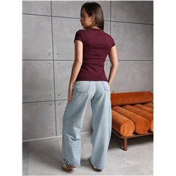 Футболка "Скимс" Бордо Женская