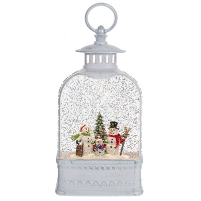 GAEM Изделие декоративное "Фонарь" (подсвет, вьюга, 3хАА н/п), L13 W7 H28 см