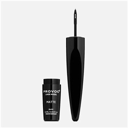 Provoc Жидкая подводка для глаз с роликом / Eyeliner Wheel 01 Matte Black, черный матовый