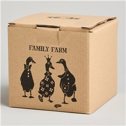 ГОРШОЧЕК ДЛЯ ЗАПЕКАНИЯ С КРЫШКОЙ "FAMILY FARM" 600 МЛ