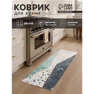 Коврик для кухни Этель «Мозайка», 38×118 см