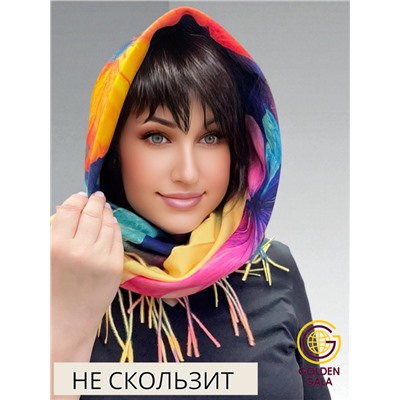 Платок теплый кашемировый с 3D принтом Арт 2591П/03