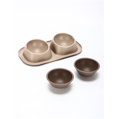Миска для животных Дубль Макс 0,45 л/миска для медленого кормления 0,3 л Soft-touch