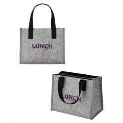 Термосумка, войлок, с принтом, 24х15х19см, 6л