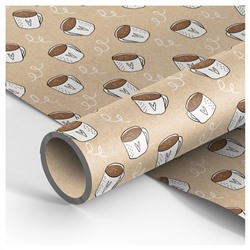 Бумага упаковочная крафт 70*100см MESHU Morning coffee 70г/м2 MS_46375/Россия