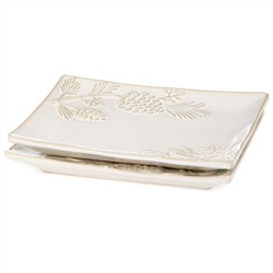 НАБОР БЛЮД СЕРВИРОВОЧНЫХ КОЛЛЕКЦИЯ "PINE CONES", 2 ШТ. / 20,2*16*2 СМ