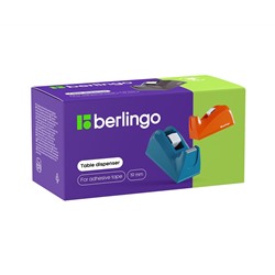 Диспенсер настольный Berlingo для канцелярской клейкой ленты, ассорти