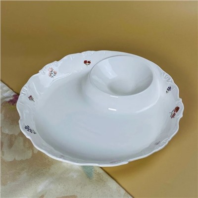 109-228 Менажница 29х4см КРОКУС в под.уп.(х8)Фарфор