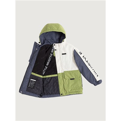 Куртка утеплённая для мальчика NIKASTYLE 4м4325 Кешью лайм Nikastyle