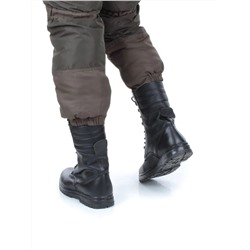05-9003 BLACK Ботинки зимние мужские (искусственная кожа, искусственный мех)