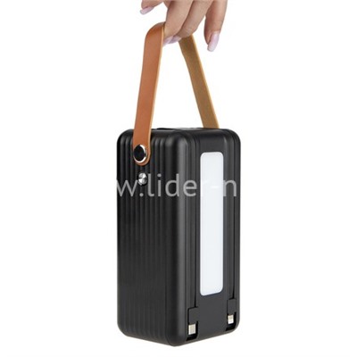 Портативное ЗУ (Power Bank) 60000mAh FaizFULL FL44 PD22.5W, QC3.0 2USB/Type-C/ip5/дисп/фонарь (черн)
