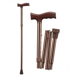 E 0601у Трость алюминиевая складная Ergoforce с регулировкой длины с УПС (высота 83-95 см) бронза