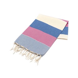 Пештемаль с Бахромой 100x180 см Hm Amerikan K.Mavi-Pembe