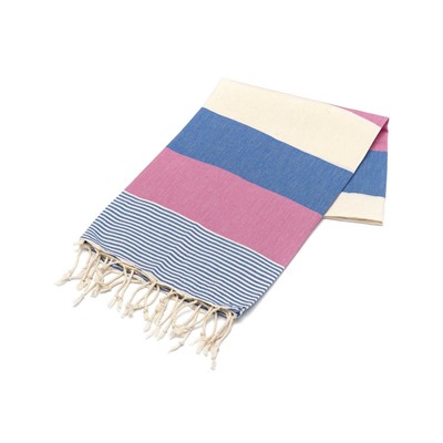 Пештемаль с Бахромой 100x180 см Hm Amerikan K.Mavi-Pembe