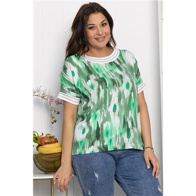 Блуза Лаванда (зеленая) Б13865-1М