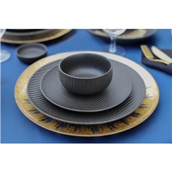 Миска фарфоровая Magistro Line, 1.3 л, d=17.5 см, чёрная