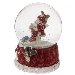 GAEM Фигурка декоративная "Дед Мороз" в стекл шаре (ключ,муз), L11 W10 H14 см