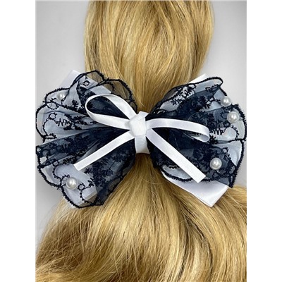 Бантик на эластичной резинке ажурный 1 шт Арт 207/3