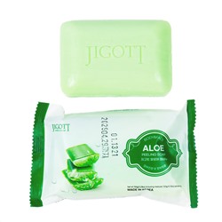 Jigott Мыло-скраб для лица и тела с экстрактом алоэ / Aloe Scrub Soap, 150 г