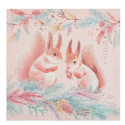 Набор салфеток «Этель» Pink magic, 40×40 см - 4 шт., хлопок, саржа