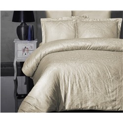 Сатиновое Постельное Белье Евро 2 сп. JACQUARD SATEN First Choice