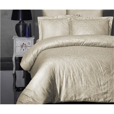 Сатиновое Постельное Белье Евро 2 сп. JACQUARD SATEN First Choice