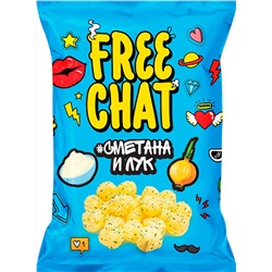 Снэки  FREE CHAT кук. со вк.сметаны и лука 50гр