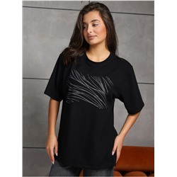 Футболка "Блеск" черный женская