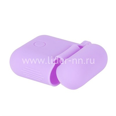 Чехол для наушников EarPods силиконовый (сиреневый)