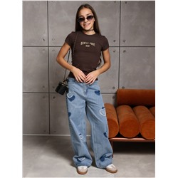 Футболка "Гентли" шоколад Девочка