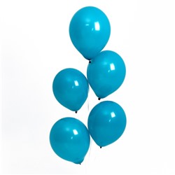 Шар латексный 12“, пастель, набор 100 шт, цвет павлиний синий ( peacock blue)