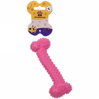 Игрушка для собаки "Bubble gum-Кость" 16*5,5см цвет розовый Ultramarine
