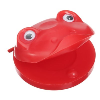 Погремушка Крошка Я «Лягушата», кастаньеты и перкуссионный маракас, 3 шт., красный