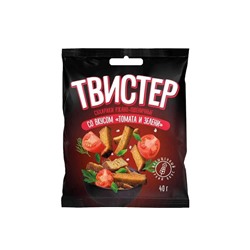 Сухарики со вкусом томата и зелени, 40 г