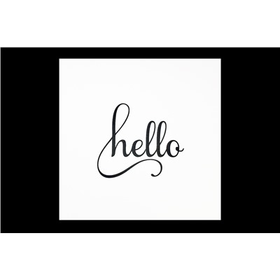 Мини открытка- HELLO