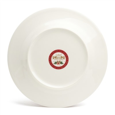 ТАРЕЛКА ОБЕДЕННАЯ LEFARD "ТРОЙКА" 20,5 СМ КРАСНАЯ (КОР=18ШТ.)