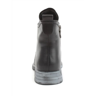 04-M3-867 BLACK Ботинки зимние женские (натуральная кожа, натуральный мех)