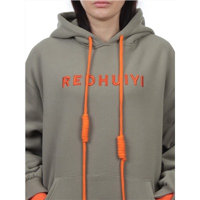 2616 GRAY GREEN Толстовка женская (85% хлопок, 10% полиэстер, 5% спандекс)