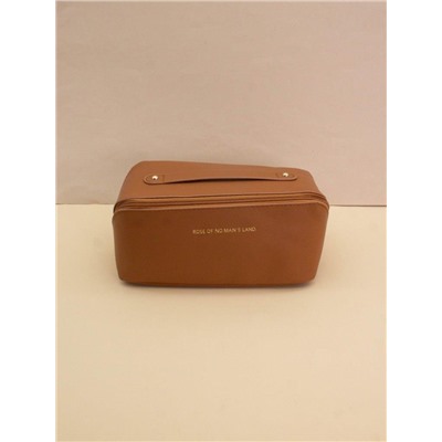 Сумка - органайзер из экокожи "Rose of no man's land" brown, 22*11*11 см