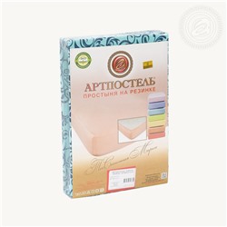 Простыня трикотажная на резинке Завиток (синий) Арт Дизайн Акция