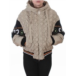 705 BEIGE Куртка демисезонная женская (100 гр. синтепон)