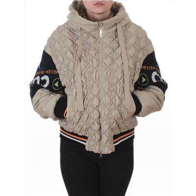 705 BEIGE Куртка демисезонная женская (100 гр. синтепон)