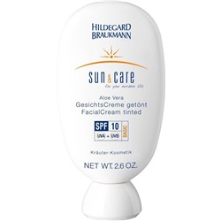 Hildegard Braukmann Sun & Care Aloe Vera Pflegecreme Солнцезащитный крем, getont SPF 10 / 75 мл