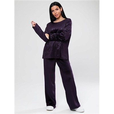 Костюм Чарлот жаккард сливовый ИвК