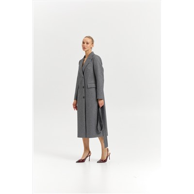 Пальто женское демисезонное 27210 (пепельный/ёлочка)