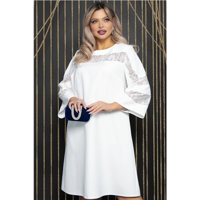 Платье с кружевом Роскошный выход (айвори) П14400-13М