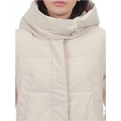 56009 BEIGE Пальто зимнее женское (холлофайбер 150 гр.)